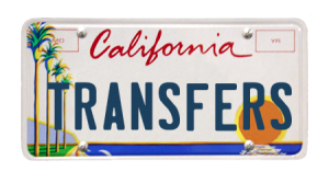 California License Plate Transfers